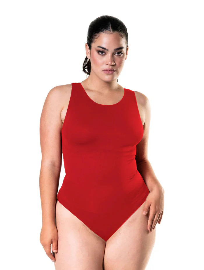 Sculpting Thong Bodysuit – Round Neckline