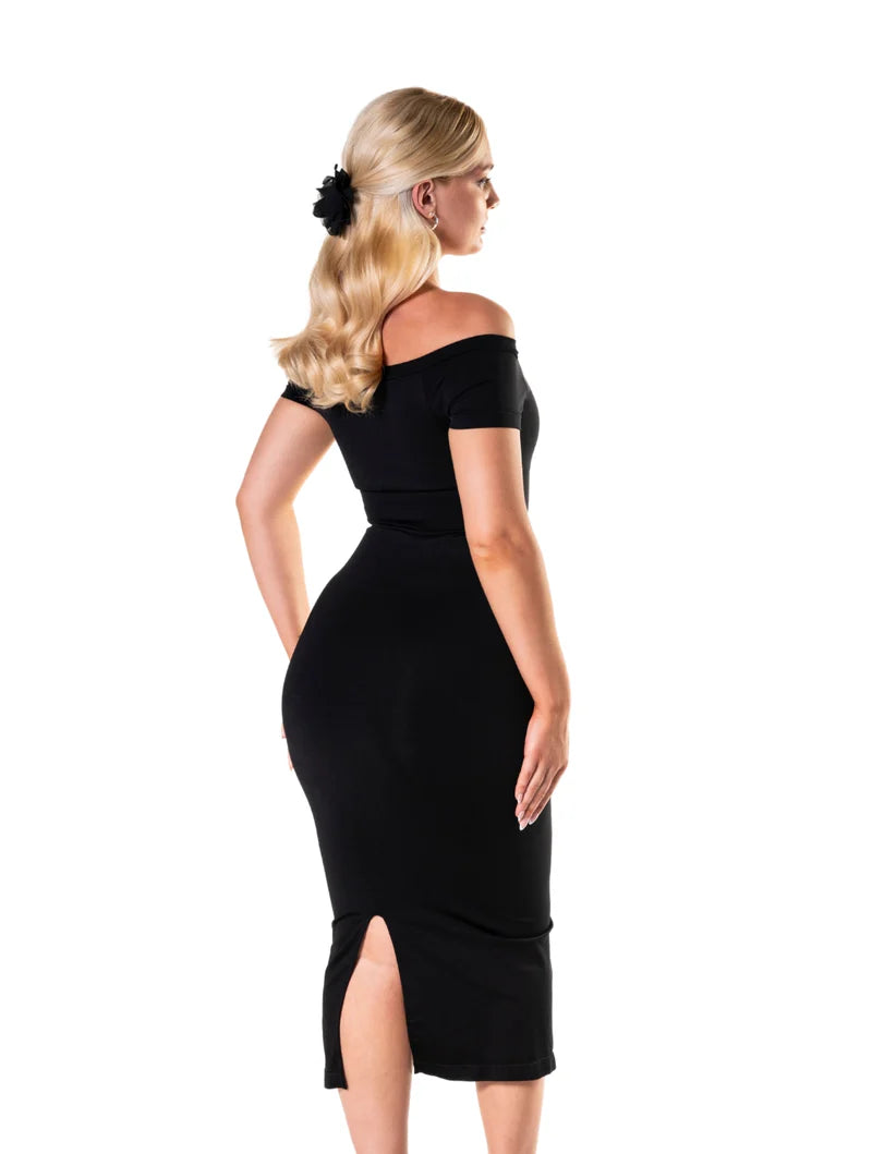 Split Dress Shapewear Off-Shoulder