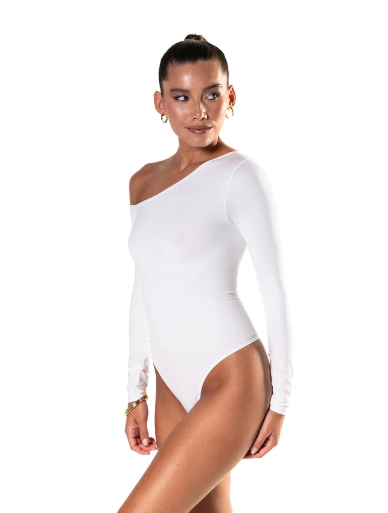 Body Thong One Shoulder Long Sleeve