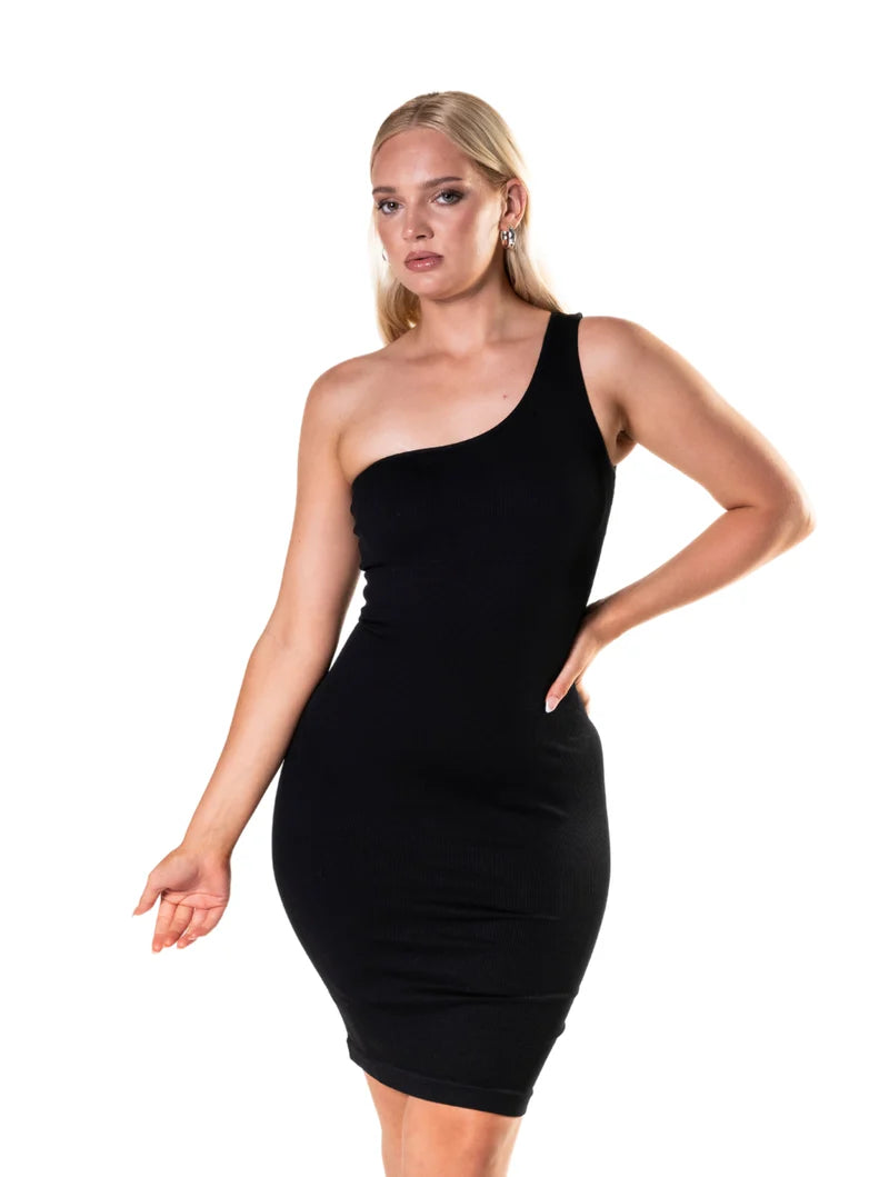 Mini Dress Shapewear One Shoulder